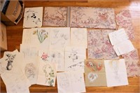 Estate Lot Helmer Barklund Drawings Sketches