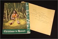 Christmas 1941 Book from Hawaii