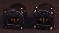 Pair of WWII 1944 dated B-21 airplane compasses