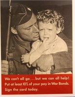 WWII U.S. War Bond propaganda poster