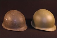 Pair of 2 WWII Helmet Shells