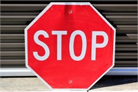 Full Size 30" Metal Stop Sign - Yes it's Real