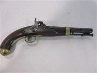 Civil War U.S. H. Aston 1846 Military Pistol,