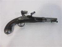US Military A. Waters 1837 Flintlock Pistol,
