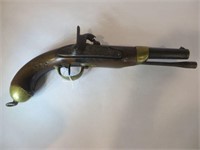 French Naval 1830's Percussion Pistol,