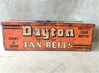 ca. 1930 - 40 Dayton Fan Belt POS Metal Box