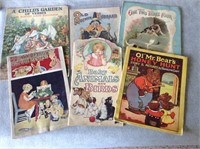 Lot of 6 ca. 1920's Children's Books