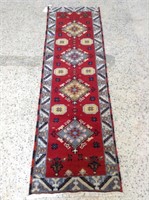 Vintage Indo-Kazak Carpet w/ Red Field - 2028