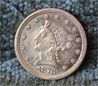 1878 S $2.50 Gold Quarter Eagle