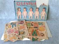 1935 Dionne Quintuplets Paper Doll Set