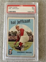 PSA Graded 1959 Topps Hal  Jeffcoat Baseball Card