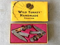 Wild Turkey 2 pc. Handmade Collection Knives