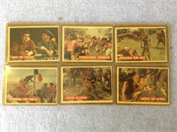 ca. 1955 Disney Davy Crockett Trading Cards