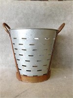 Galvanized Steel Olive Bucket
