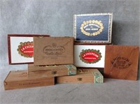 8 pcs. Vintage Cigar Boxes