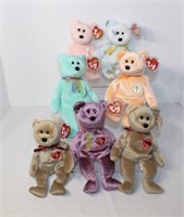 The Beanie Buddies Collection Bears with Tags