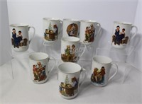 Norman Rockwell Collection of Coffee Mugs