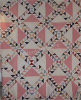 Antique Hand Stitched Patchwork  Quilt - Finished