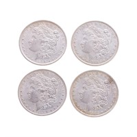 [US] 4 Morgan Dollars, 1882 & 1896
