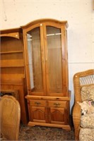 Solid Pine China Cabinet