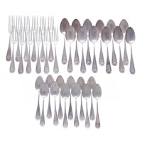 Whiting "Athenian" sterling silver 36-pc flatware