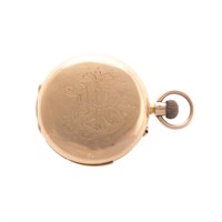 A Gentlemen's 18K Yellow Gold Pocket Watch