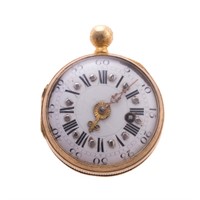 A Lady's Verge Engraved French Pocket Watch