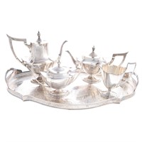 Gorham "Plymouth" sterling 4-pc coffee/tea service