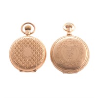 A Pair of 14K Yellow Gold Pocket Watches