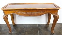 Carved Wood Sofa Table / Hall Table