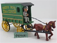 Cast Iron Tea Wagon & A 1910 Gum Wrapper