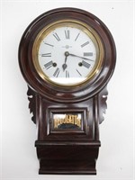 Antique REGULATOR Pendulum Wall Clock with Key