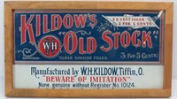 "W.H. Kildow's Old Stock" Cigar Advertisement