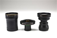 Three Nikon Converter Lenses