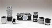 Leica IIIG Camera Body and Lenses