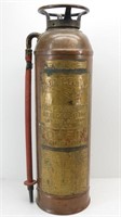 Antique Copper & Brass RED COMET Fire Extinguisher