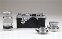 Leica IIIG Camera Body and Lenses
