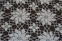 Vintage Hand Made Crocheted Table Cover - Throw