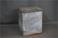 Vintage Galvanized Metal Home Delivery Milk Box