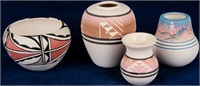 Native American Pottery Sioux & Pueblo Jars & Pots