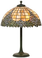 18 in. Unique Leaded Table Lamp
