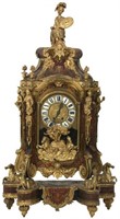 Massive Brass & Boulle Inlaid Bracket Clock