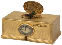 Rare Animated Singing Bird Box Timepiece