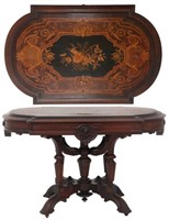 Renaissance Revival Inlaid Rosewood Table