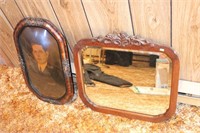 Picture & mirror 22" W x 20" high