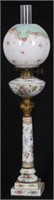 Attr. Dresden Porcelain & Bronze Piano Lamp