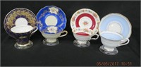 4 Cups and saucers- Royal Albert, Royal BayRuth,