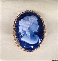 Limoges cameo brooch