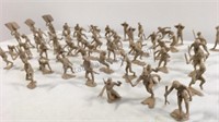 Lot of 61 Japanese Toy Soldiers. Louis Marx & Co