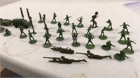 Lot of 30 "mini" United State Toy Soldiers. Made